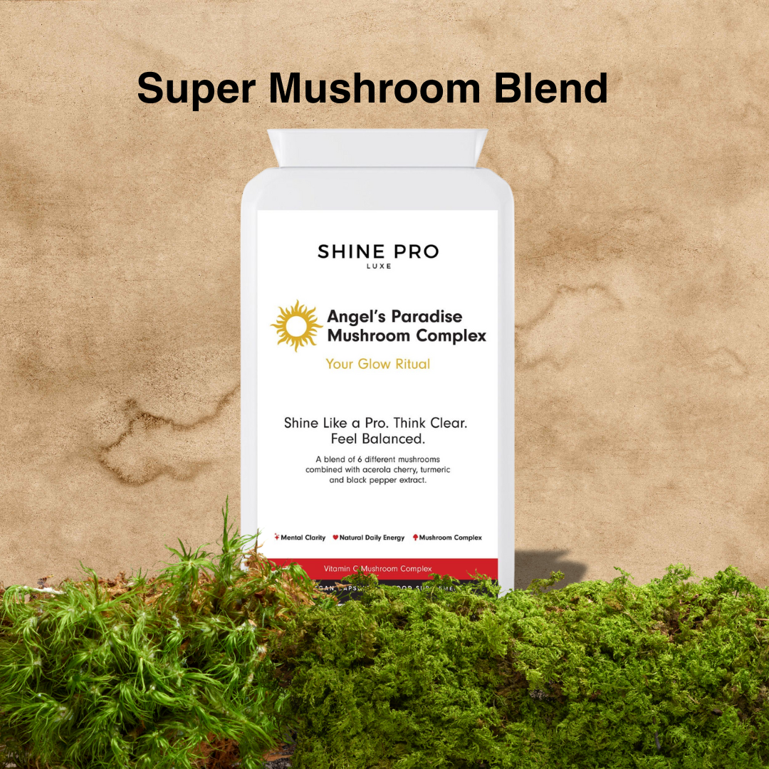 Super Mushroom Blend – Angel’s Paradise Mushroom Complex with Lion’s Mane, Reishi, Cordyceps, Chaga