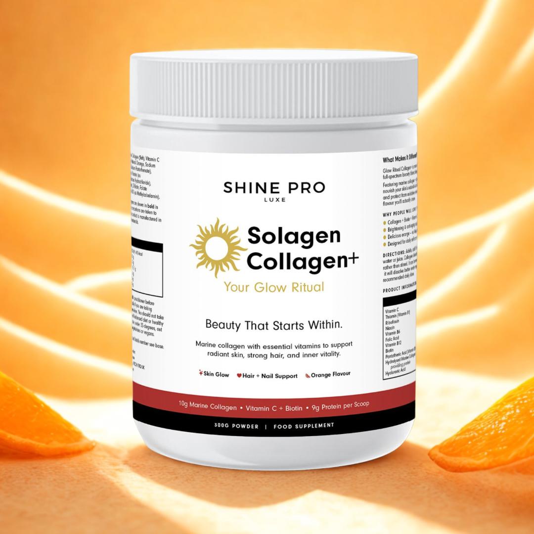 Shine Pro Luxe Solagen Collagen+ Marine Collagen Powder UK – Glow Ritual