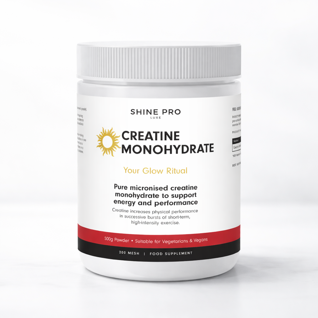 Shine Pro Luxe Creatine Monohydrate 500g | Pure Micronised 200 Mesh | Energy & Performance Support