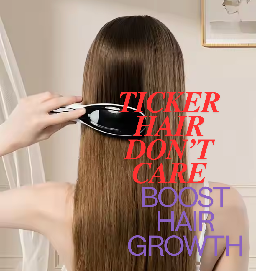 Thick hair don't care - Boost hair growth and strength with Shine Pro Luxe Red Light Therapy Hair Brush