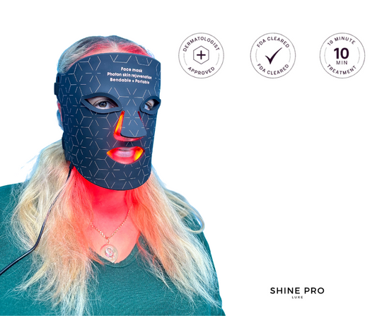 Shine Pro Luxe Red Light Therapy LED Mask