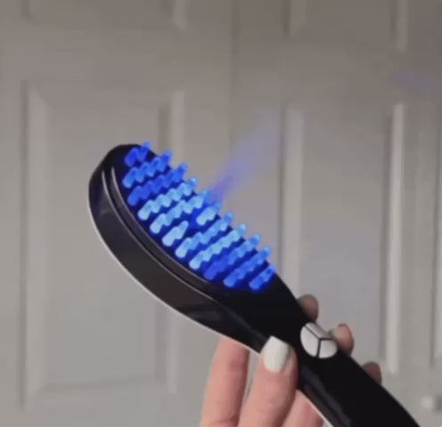 LED hair brush that promotes hair growth and thickness